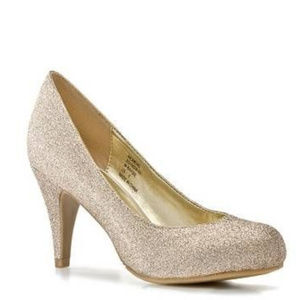 Mix No. 6 Barbie Pump in Gold Glitter Size 6